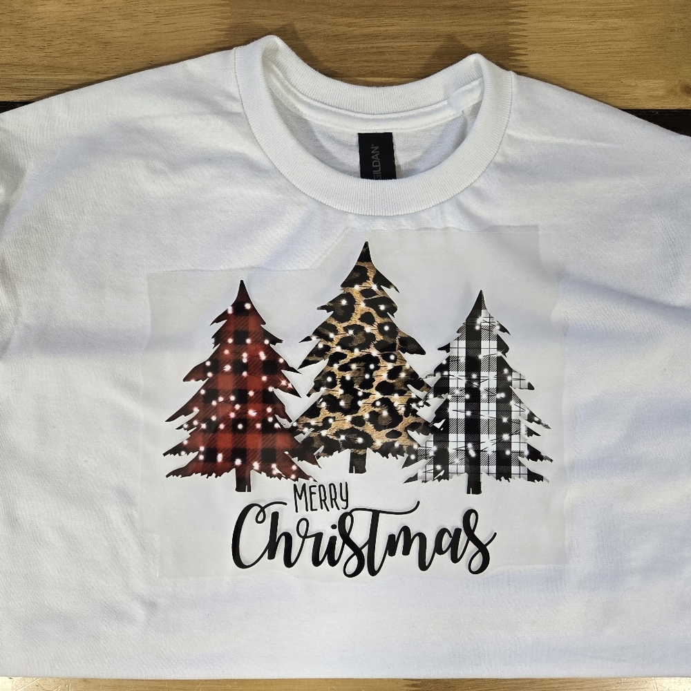 Christmas white/black T-shirt